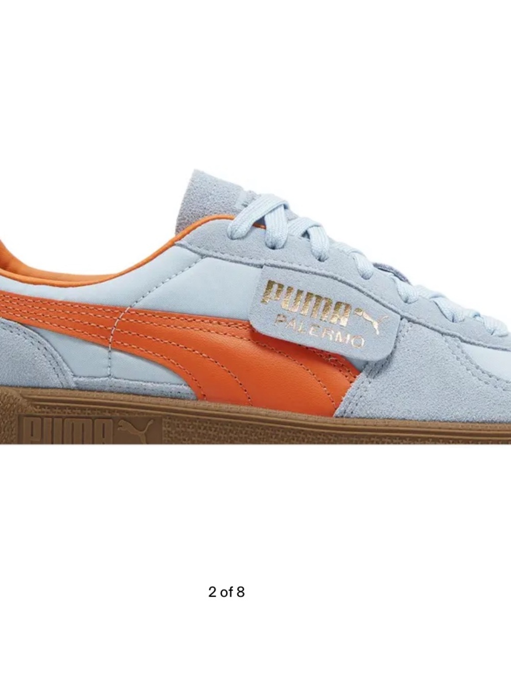NWOB Puma Palermo OG 'Silver Sky Cayenne Pepper SIZE 37.5